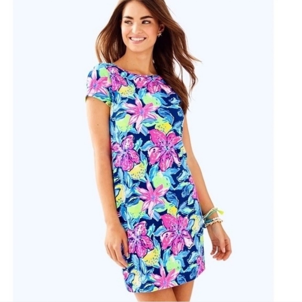 Lilly Pulitzer Marlowe T-Shirt Dress Capri Soleil - Size Large